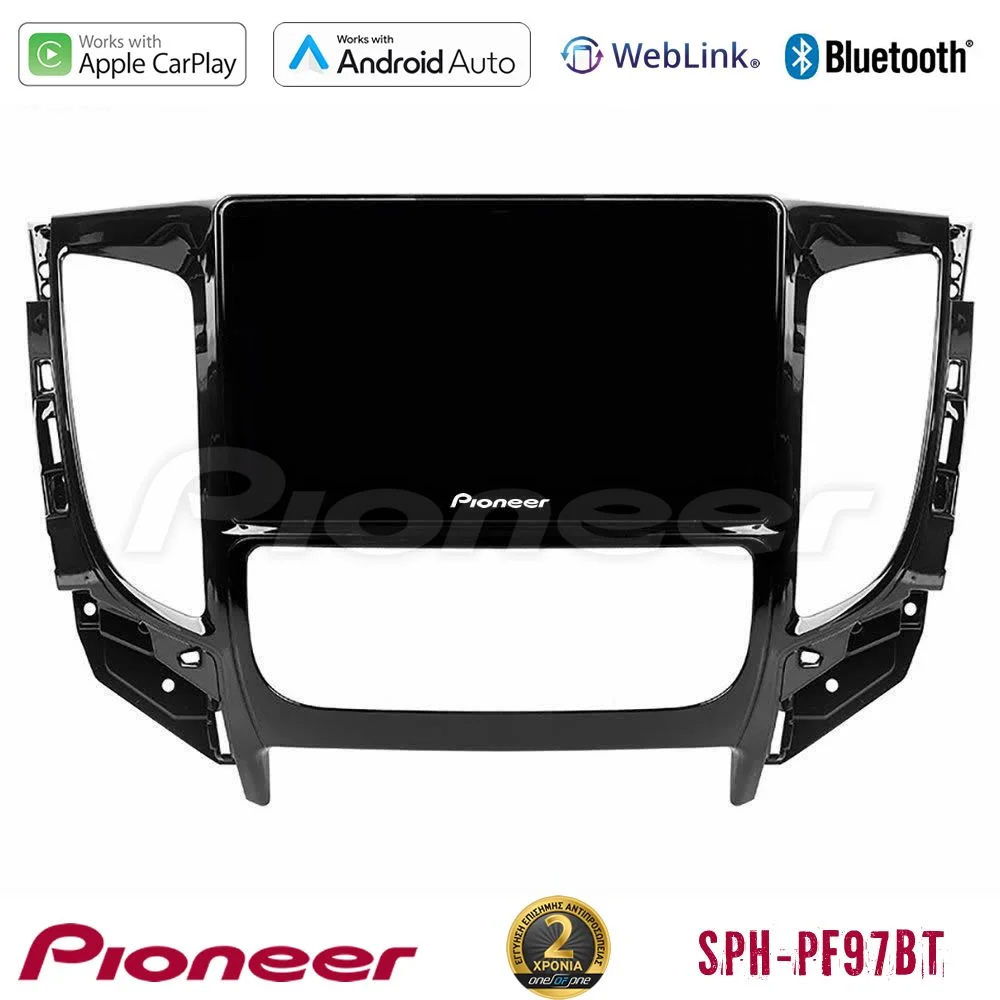 Φωτογραφία προϊόντος: Pioneer SPH-PF97BT Series Mitsubishi L200 2016-> & Fiat Fullback (Auto A/C) Multimedia Station 9 (Tablet Style) Με Carplay & Android Auto
