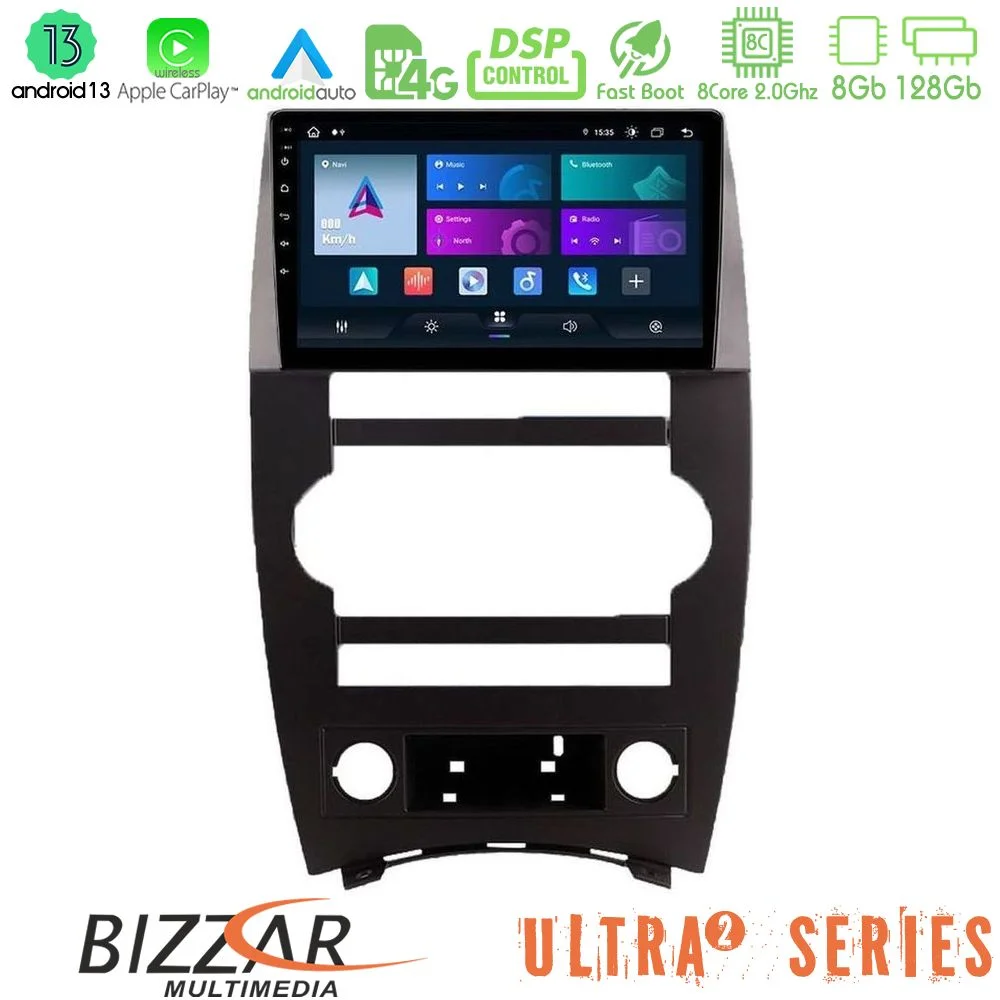 Φωτογραφία προϊόντος: Bizzar Ultra Series Jeep Commander 2007-2008 8core Android13 8+128GB Navigation Multimedia Tablet 9
