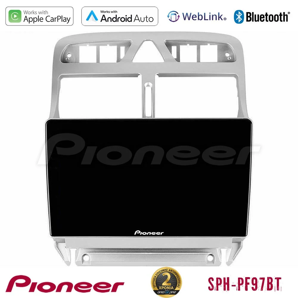 Φωτογραφία προϊόντος: Pioneer SPH-PF97BT Series Peugeot 307 2002-2008 Multimedia Station 9 (Tablet Style) Με Carplay & Android Auto