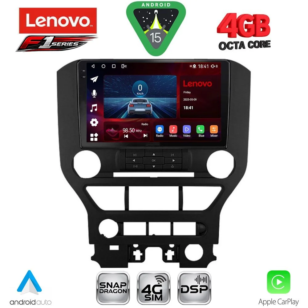 Φωτογραφία προϊόντος: LENOVO SSQ 9166_CPA 3BUT (9inc) MULTIMEDIA TABLET for FORD MUSTANG mod. 2015-2020