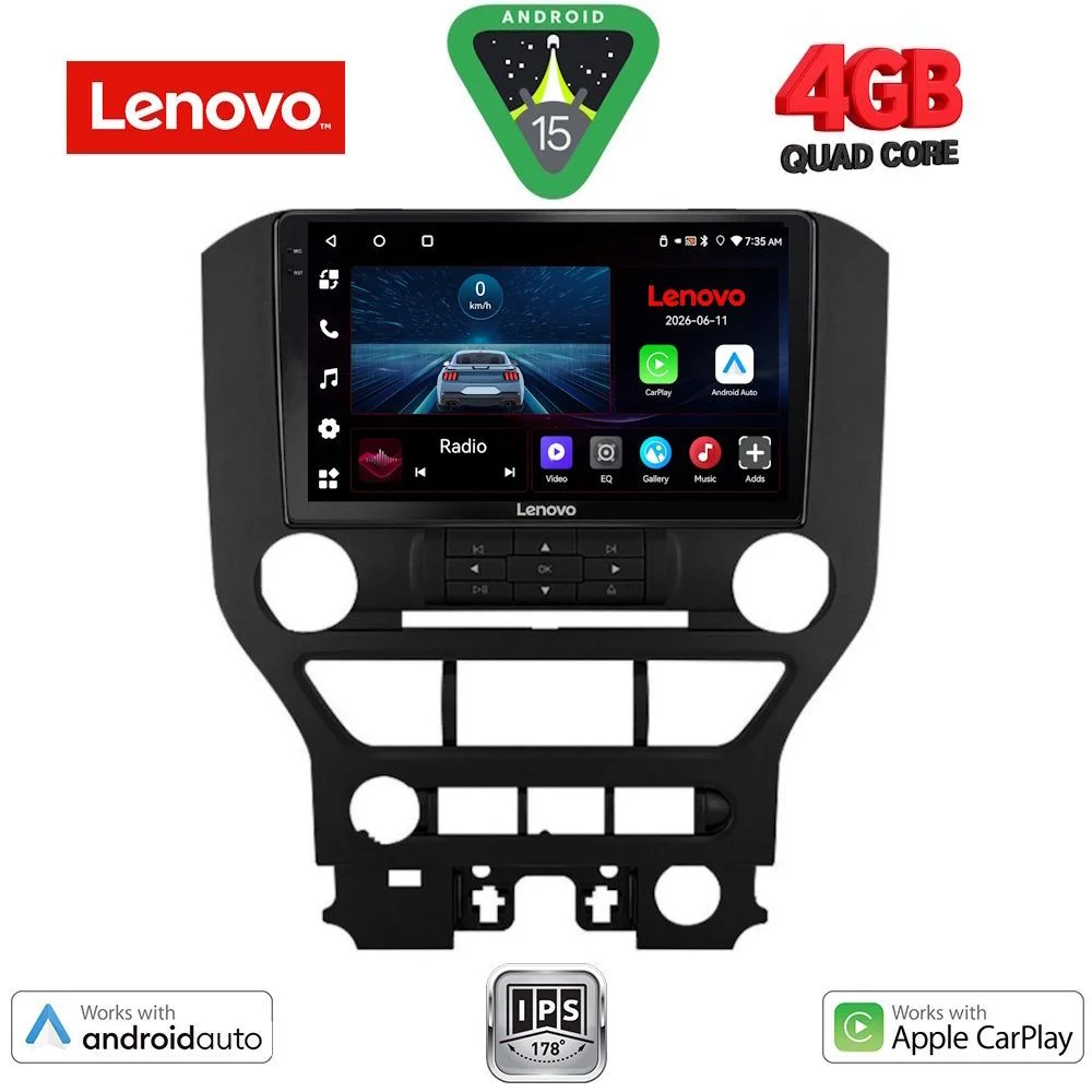 Φωτογραφία προϊόντος: LENOVO LVE 8166_CPAA 3BUT (9inc) MULTIMEDIA TABLET for FORD MUSTANG mod. 2015-2020
