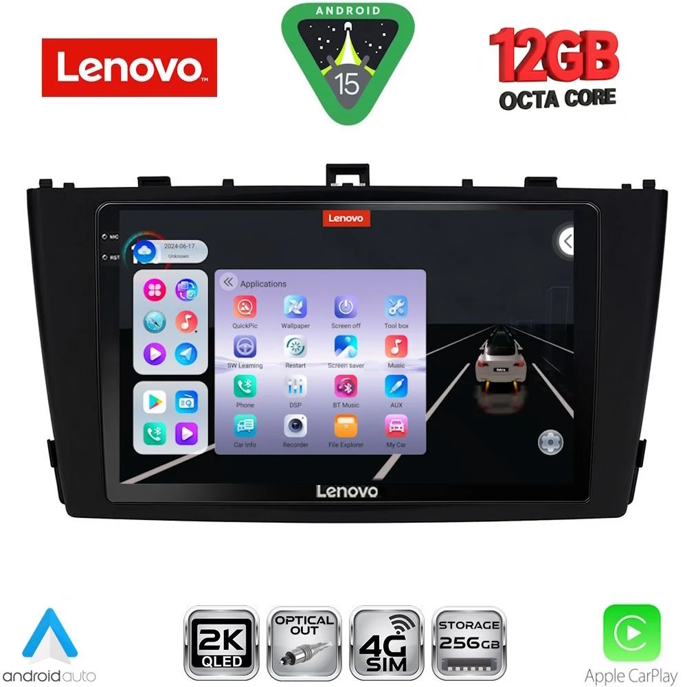 Φωτογραφία προϊόντος: LENOVO SSZ 12705BL_CPA (9inc) MULTIMEDIA TABLET for TOYOTA AVENSIS (T27) mod. 2009-2015 (BLACK)