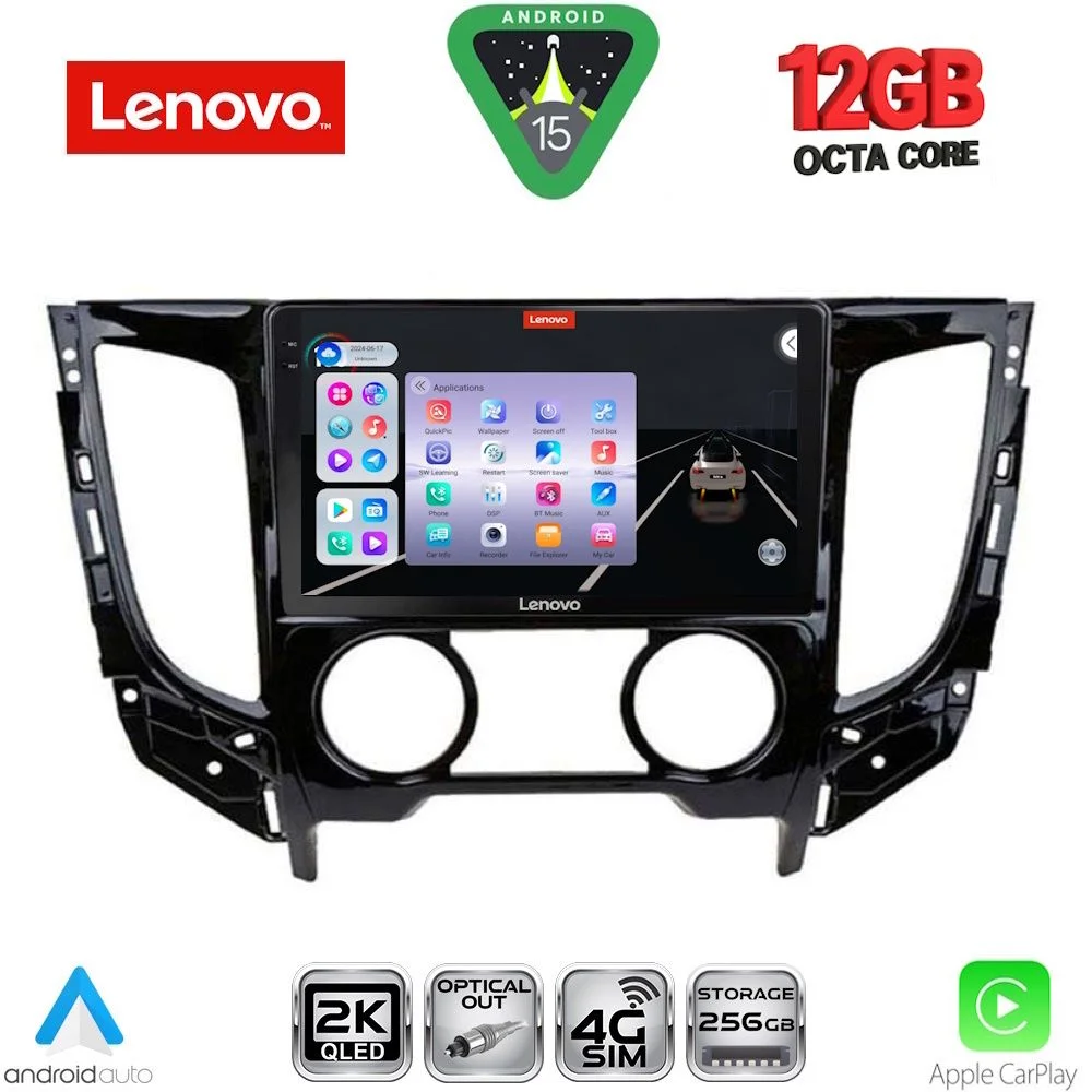 Φωτογραφία προϊόντος: LENOVO SSZ 12437_CPA A/C (9inc) MULTIMEDIA TABLET for MITSUBISHI L200 mod. 2015-2019 with A/C