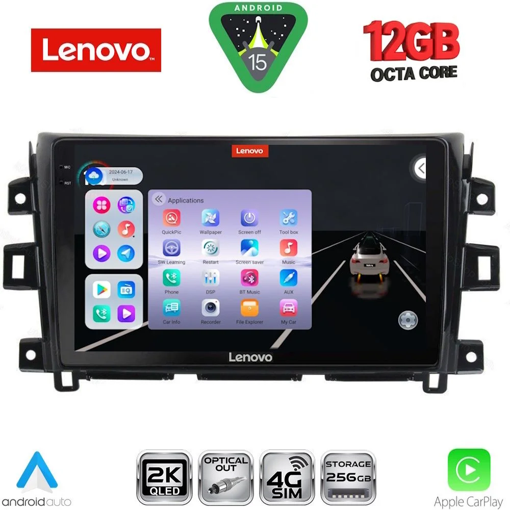 Φωτογραφία προϊόντος: LENOVO SSZ 12456_CPA (10inc) MULTIMEDIA TABLET for NISSAN NAVARA mod. 2016-2025