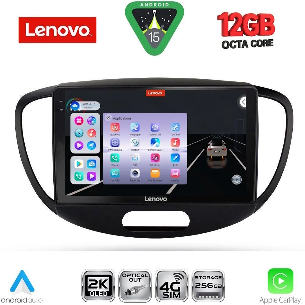 Φωτογραφία προϊόντος: LENOVO SSZ 12223_CPA (9inc) MULTIMEDIA TABLET for HYUNDAI i10 mod. 2008-2013