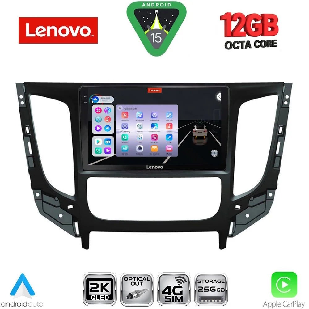 Φωτογραφία προϊόντος: LENOVO SSZ 12437_CPA CLIMA (9inc) MULTIMEDIA TABLET for MITSUBISHI L200 mod. 2015-2019 with CLIMA