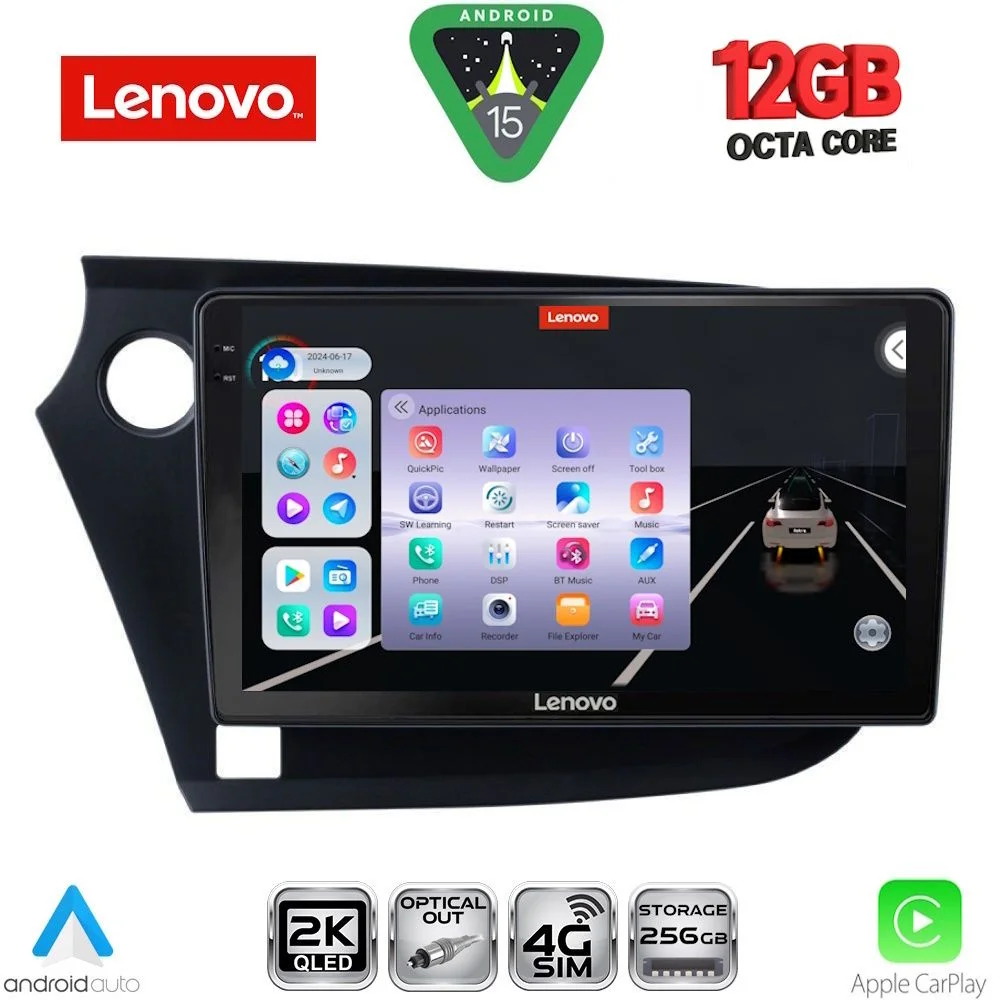 Φωτογραφία προϊόντος: LENOVO SSZ 12205_CPA (9inc) MULTIMEDIA TABLET for HONDA INSIGHT mod. 2009-2014