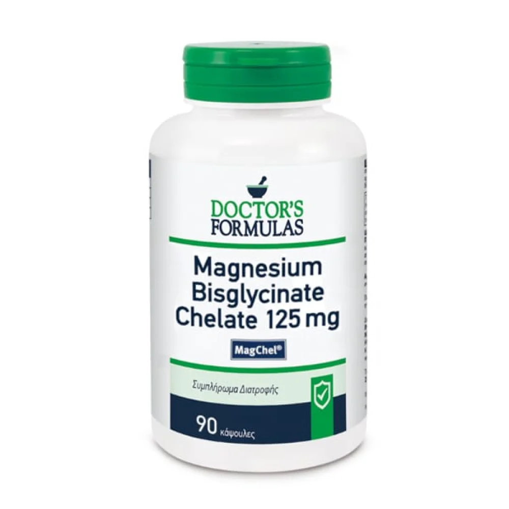 Φωτογραφία προϊόντος: DOCTOR'S FORMULAS Magnesium Bisglycinate Chelate 125mg 90caps