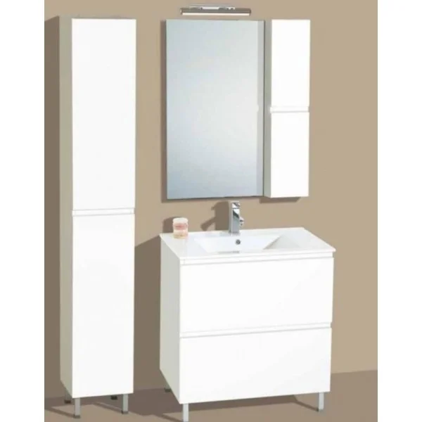 Φωτογραφία προϊόντος: Pro Bagno Οίμη/Imi 910 A 75x46x83cm Επιδαπέδιο Έπιπλο Μπάνιου Με Καθρέφτη & Νιπτήρα