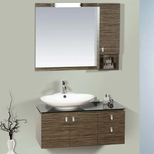Φωτογραφία προϊόντος: Pro Bagno Ορέστης-Orestis 638 100x56x43cm Κρεμαστό Έπιπλο Μπάνιου Με Καθρέφτη & Νιπτήρα
