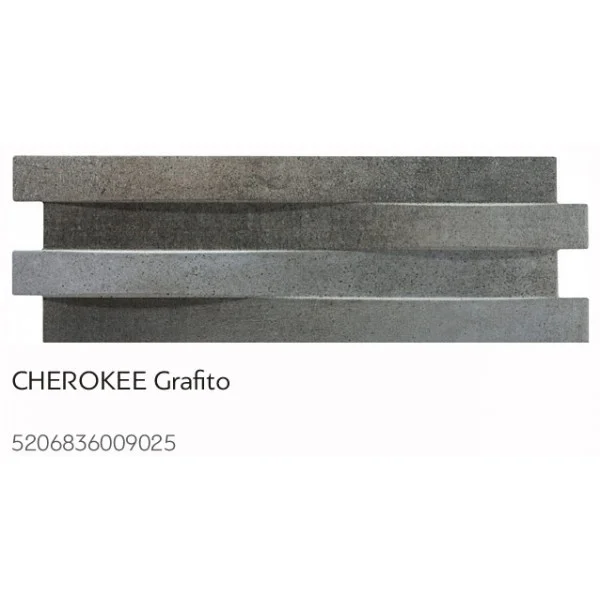 Φωτογραφία προϊόντος: Karag Cherokee Grafito 17x52cm Πλακάκι - Πέτρα Επένδυσης Τοίχων