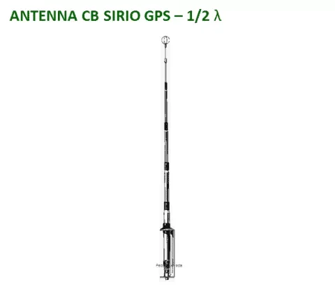 Φωτογραφία προϊόντος: SIRIO GPS 27 Vertical 1/2 Antenna (26-28Mhz) GPS-27