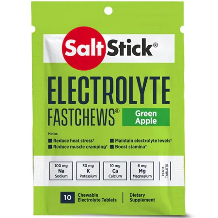Φωτογραφία προϊόντος: Saltstick FastChews 10 chewable tablets Green Apple SaltStick
