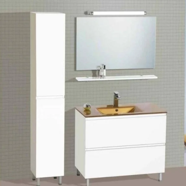 Φωτογραφία προϊόντος: Pro Bagno Νηλώ/Nilo 909 B 90x46x83cm Επιδαπέδιο Έπιπλο Μπάνιου Με Καθρέφτη & Νιπτήρα