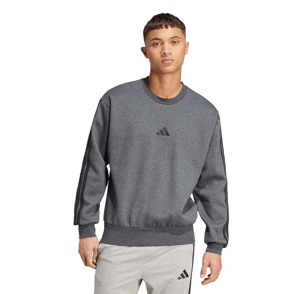 Φωτογραφία προϊόντος: adidas Sportswear Men's 3Stripes Fleece Sweatshirt Γκρι Σκούρο JW4309 (adidas Sportswear)