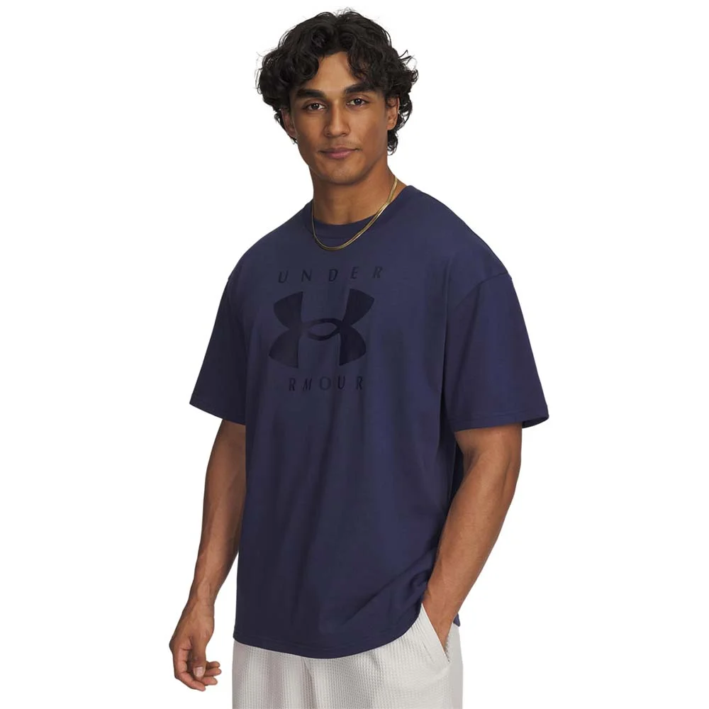 Φωτογραφία προϊόντος: Under Armour Men's Heavyweight Oversized Branded Shortsleeve T-Shirt Μπλε Σκούρο 1389146-403 (Under Armour)