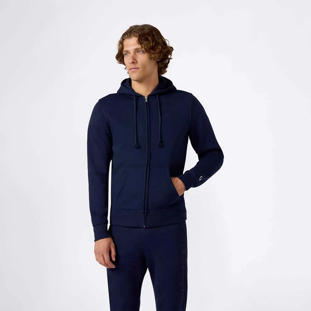 Φωτογραφία προϊόντος: Champion Men's Fleece Full-Zip Small Logo Hoodie Μπλε Σκούρο 220276-BS501 (Champion)
