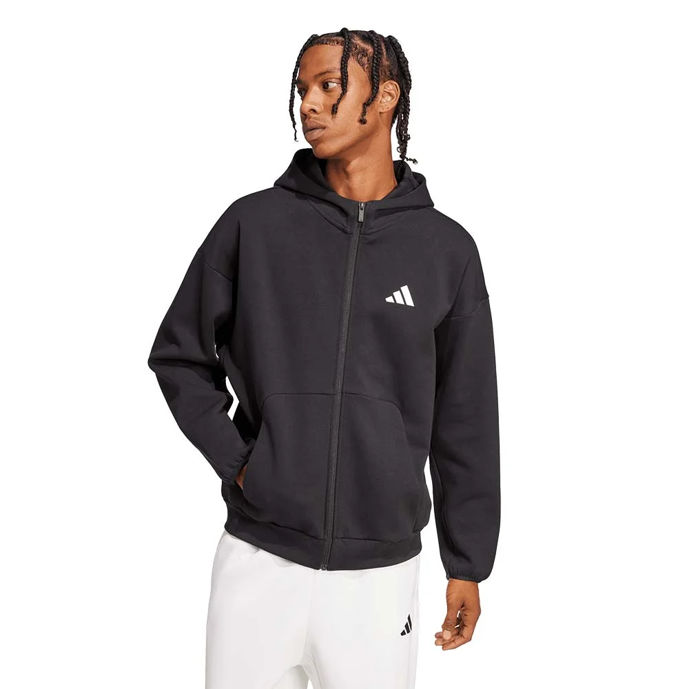 Φωτογραφία προϊόντος: adidas Sportswear Men's Future Icons Small Logo Full-Zip Hoodie Μαύρο JI8768 (adidas Sportswear)
