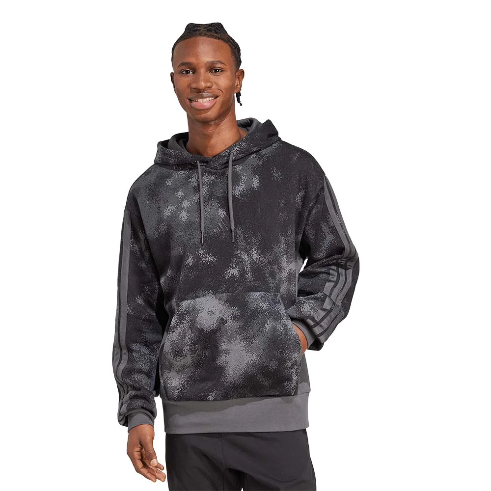 Φωτογραφία προϊόντος: adidas Sportswear Men's Seasonal Allover Print Hoodie Γκρι Σκούρο JW3709 (adidas Sportswear)