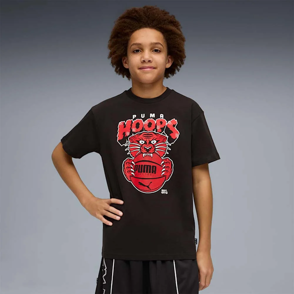 Φωτογραφία προϊόντος: Puma Boy's Basketball Flagrant Foul Relaxed Ball Tee Μαύρο - Κόκκινο 635514-01 (Puma)