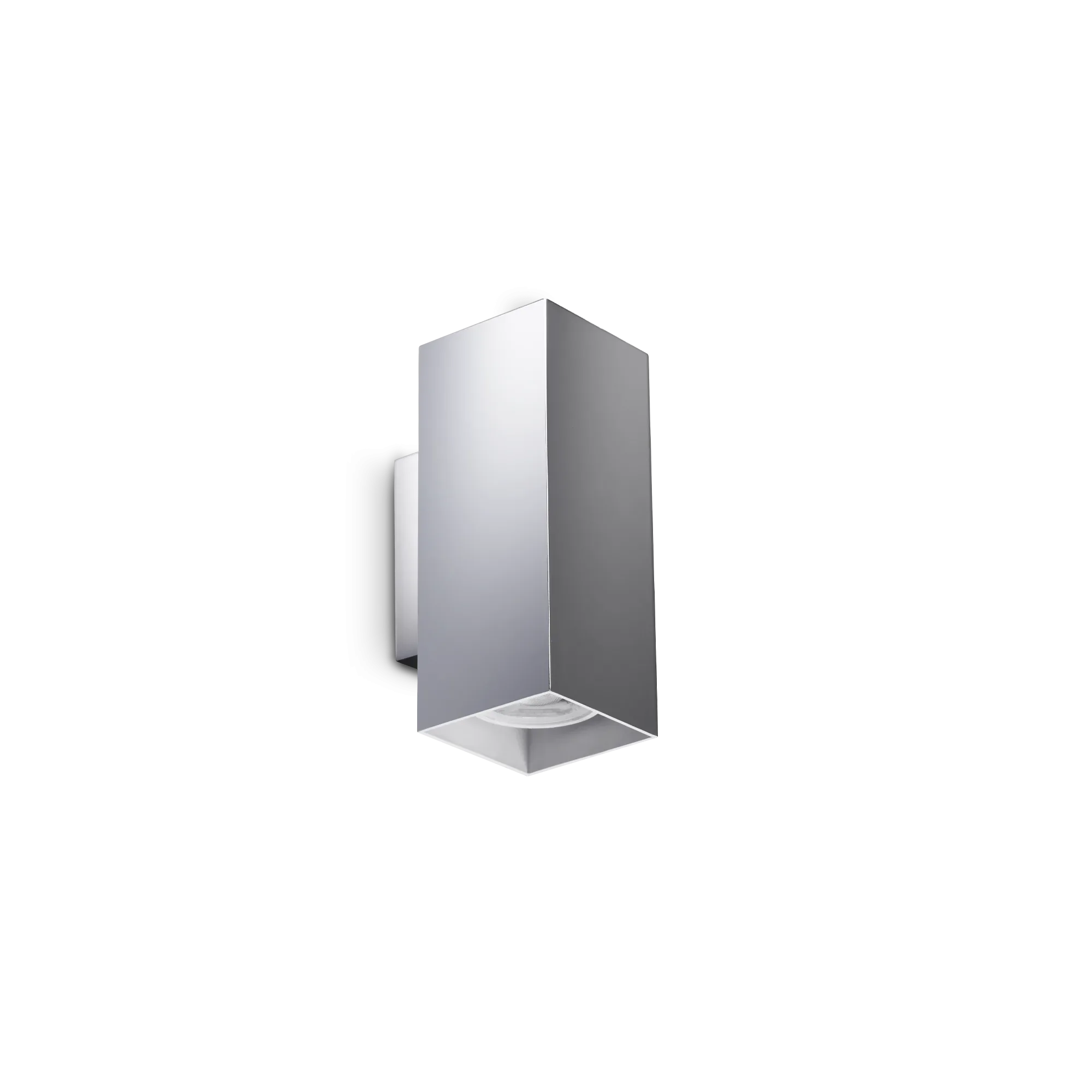 Φωτογραφία προϊόντος: Ideal lux Απλίκα Τοίχου Chrome GU10 Διπλή Look AP2 Square D60 H150