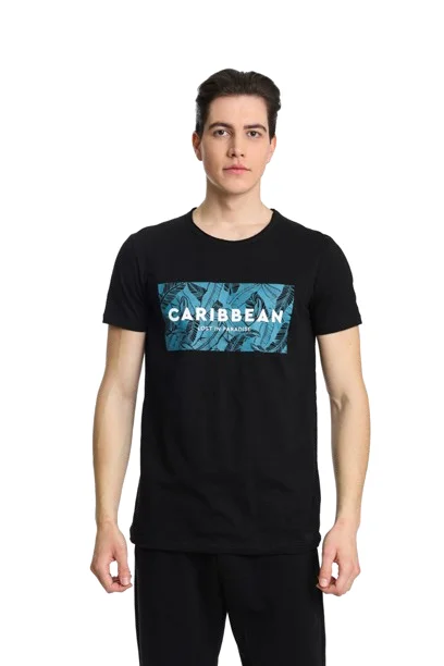 Φωτογραφία προϊόντος: Paco & Co Ανδρικό T-shirt Carribean 2431023-06 Μαύρο