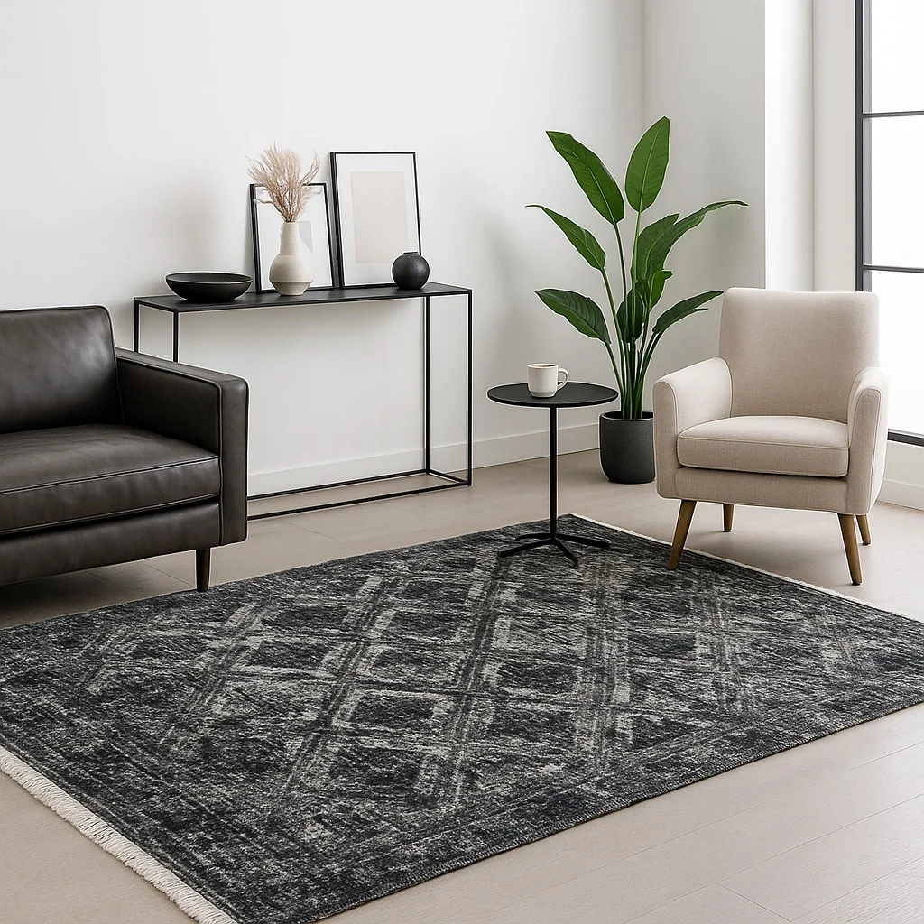Φωτογραφία προϊόντος: Saray Home Χαλιά Κλασικά Heatset ανάγλυφα με κρόσσι Halic 240X290cm HL615-GR-240 Γκρι