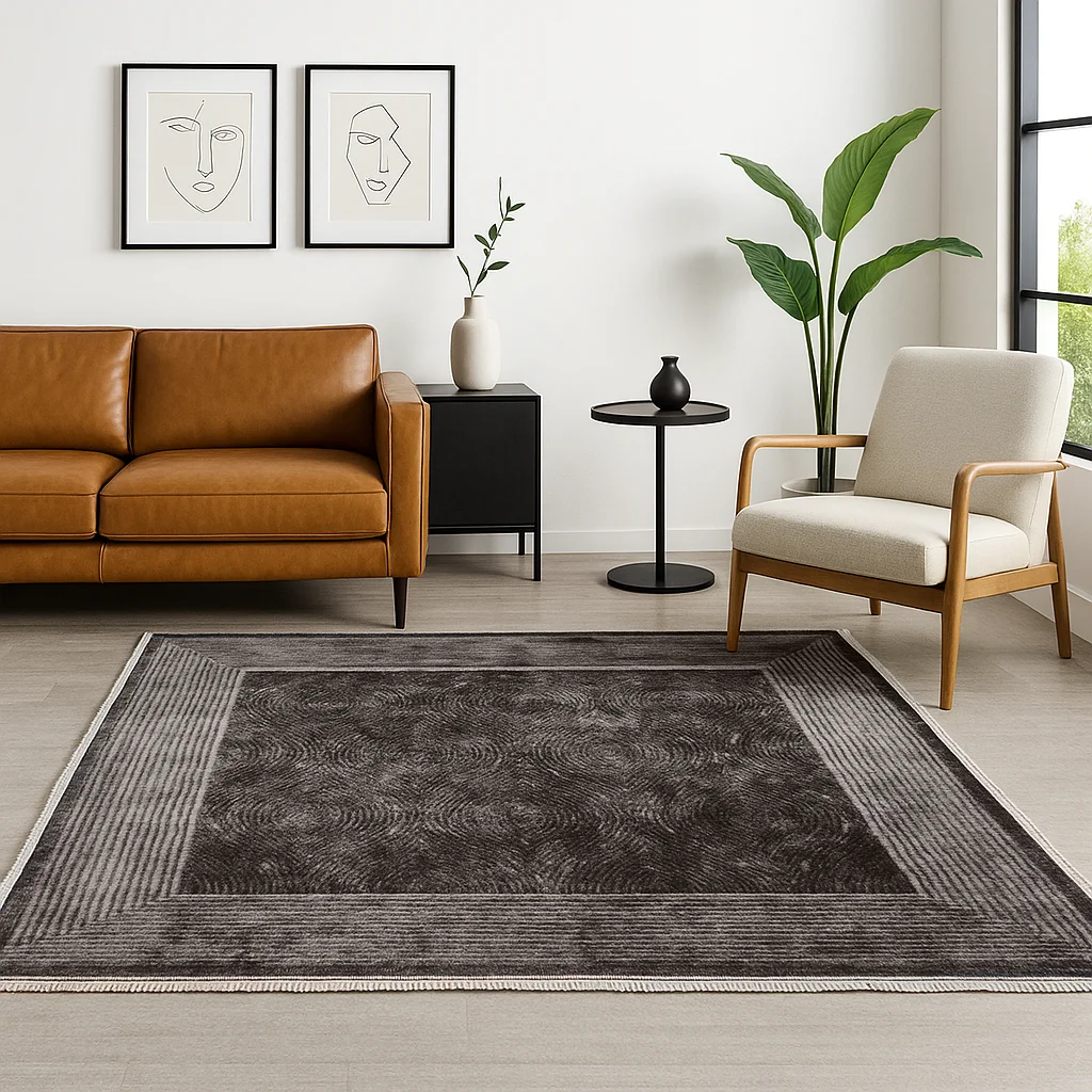 Φωτογραφία προϊόντος: Saray Home Χαλιά Κλασικά Heatset ανάγλυφα με κρόσσι Halic 200X270cm HL606-BR-200 Καφέ