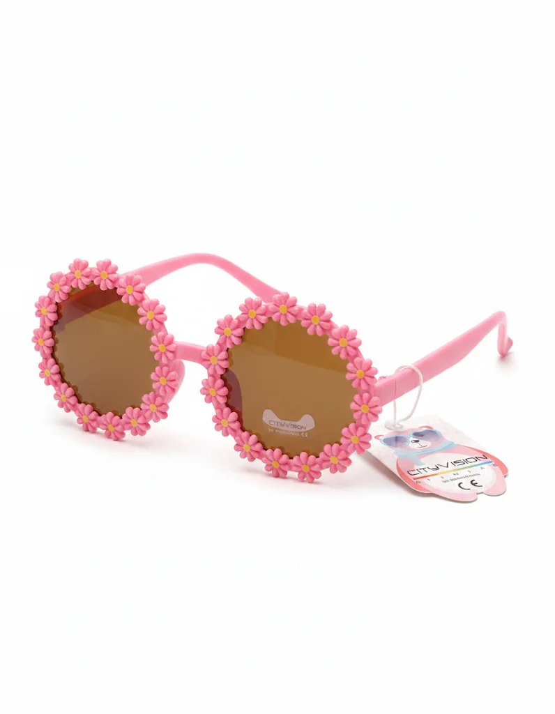 Φωτογραφία προϊόντος: Peach Jewelry PeachJewelry Παιδικά Γυαλιά Ηλίου Μαργαρίτες Ροζ Φουξ UV400 με Πιστοποίηση CE & ΔΩΡΟ Θήκη (1-12 Ετών)