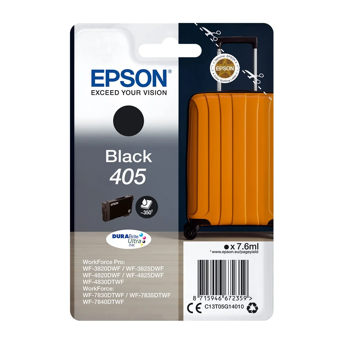 Φωτογραφία προϊόντος: Ink DURABrite Ultra Epson T05G140 C13T05G140 Black 7.6ml - C13T05G14010
