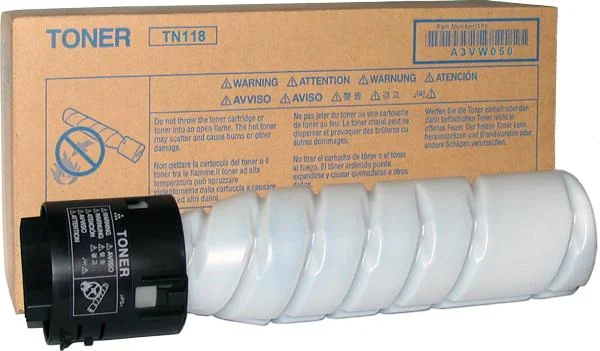 Φωτογραφία προϊόντος: Toner Copier Konica-Minolta TN118Black - VE=2 24K Pgs - A3VW050