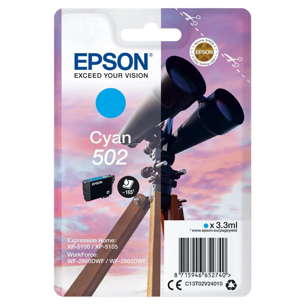 Φωτογραφία προϊόντος: Ink Epson T02V24 C13T02V24010 Cyan - 3.3ml - C13T02V24010