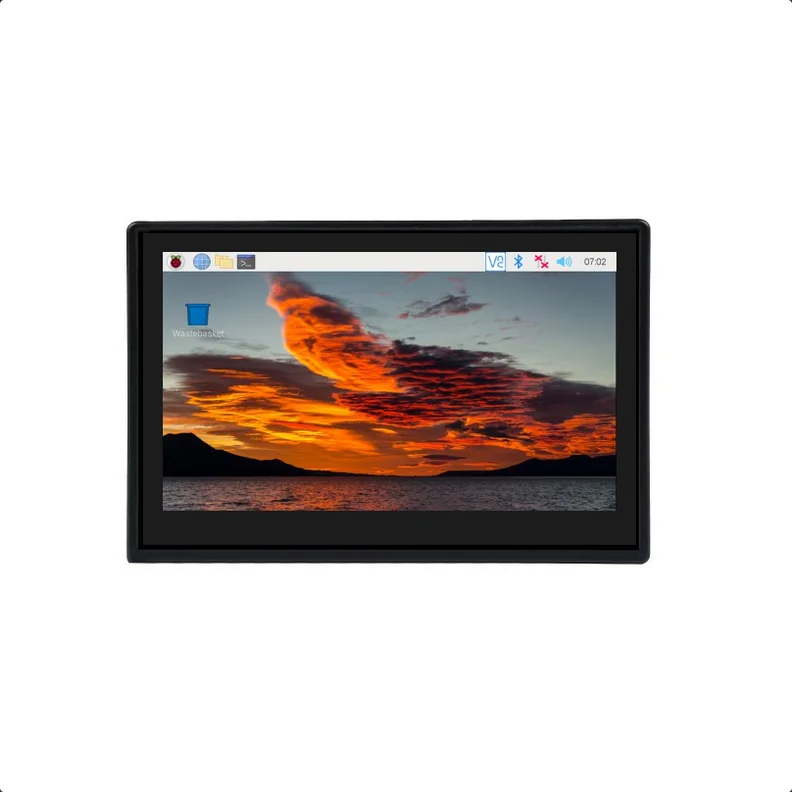 Φωτογραφία προϊόντος: WaveShare 4.3inch Capacitive Touch Display for Raspberry Pi, with Protection Case, DSI Interface, 800×480