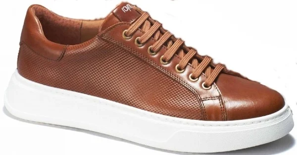 Φωτογραφία προϊόντος: Raymont ανδρικό δερμάτινο sneaker ταμπά 784 Cognac