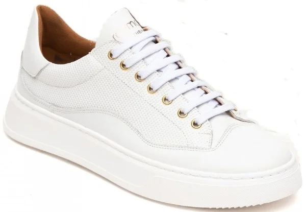 Φωτογραφία προϊόντος: Raymont ανδρικό δερμάτινο sneaker λευκό 797 White