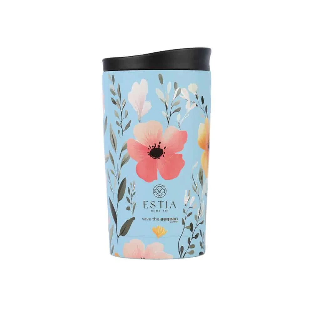 Φωτογραφία προϊόντος: ESTIA HOME ART 01-31879 ΘΕΡΜΟΣ TRAVEL MUG SAVE THE AEGEAN 350ml SKY GARDEN