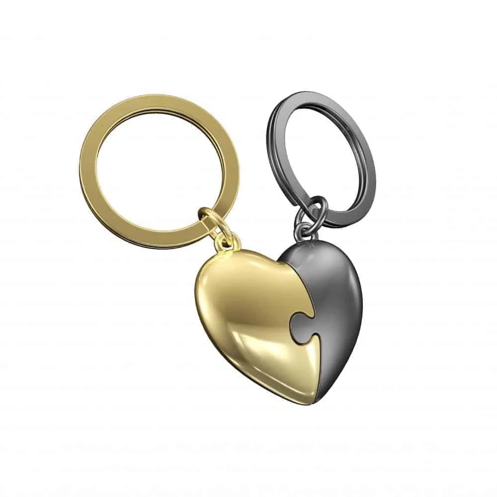 Φωτογραφία προϊόντος: METALMORPHOSE MTM116-01 ΜΠΡΕΛOΚ HEART PUZZLE ΓΚΡΙ ΧΡΥΣΟ
