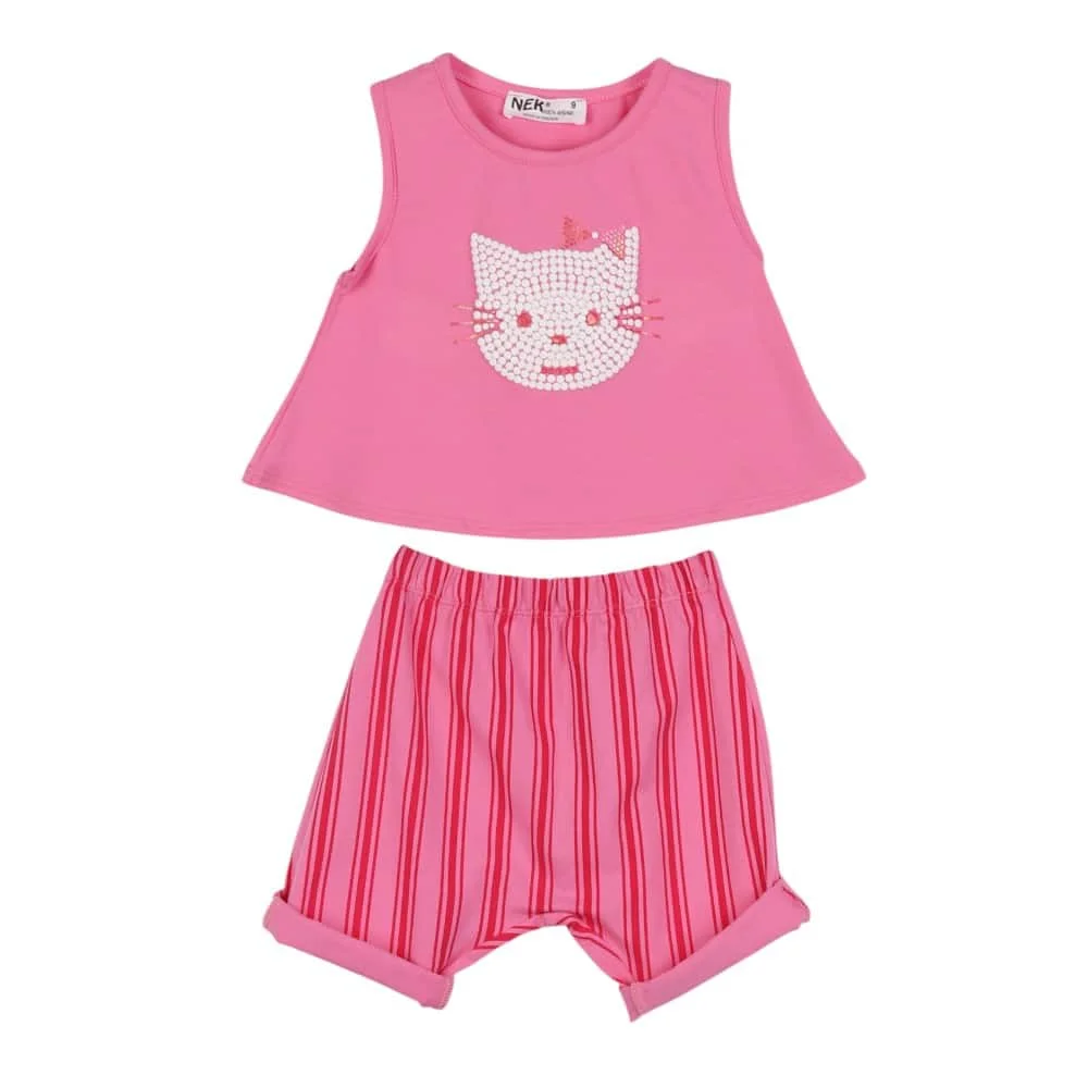 Φωτογραφία προϊόντος: NEK KIDS WEAR 70125 ΒΡΕΦΙΚΟ ΣΕΤ ΓΙΑ ΚΟΡΙΤΣΙ ΡΟΖ ΦΟΥΞΙΑ 2ΤΜ ΑΠΟ 0-24 ΜΗΝΩΝ