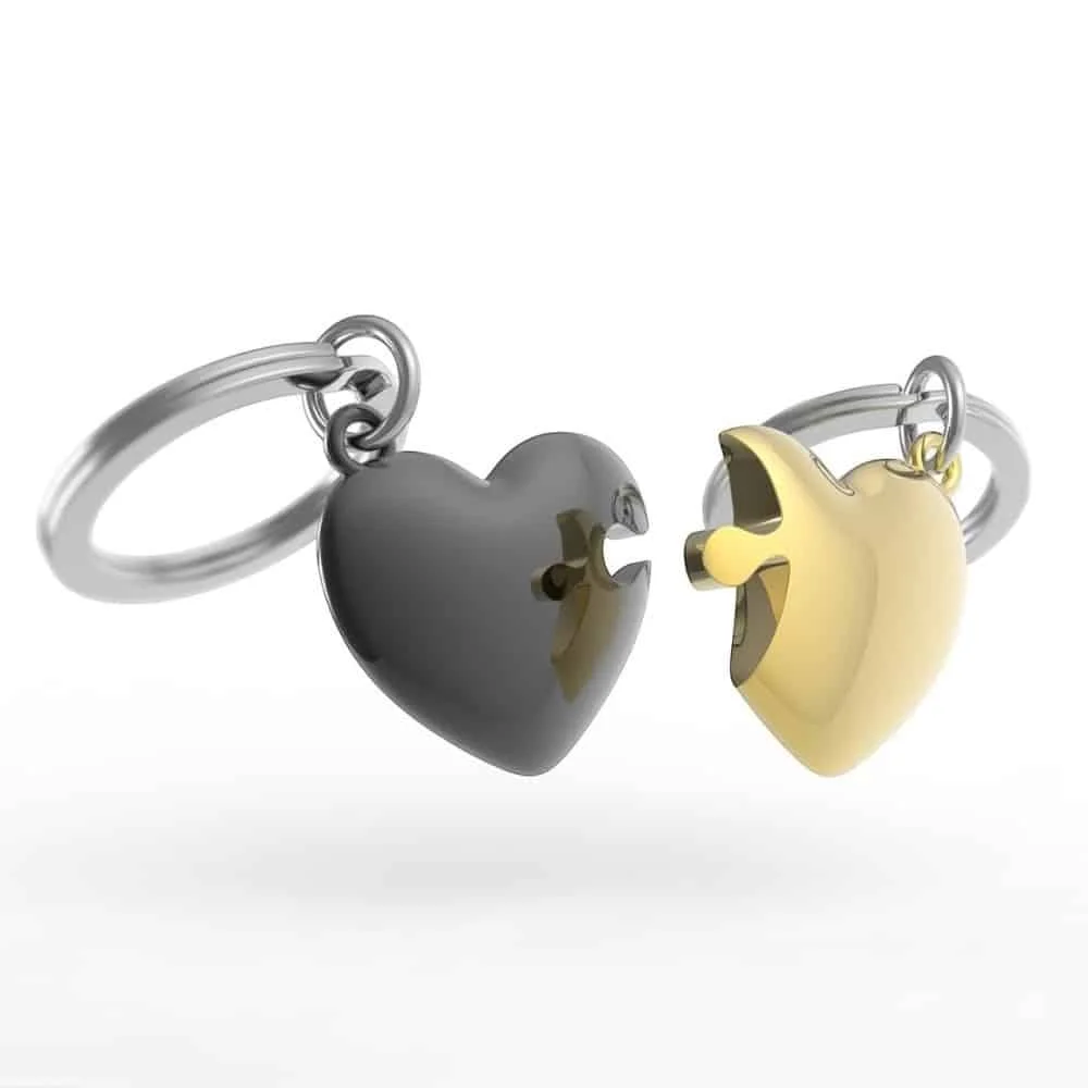 Φωτογραφία προϊόντος: METALMORPHOSE MTM306-01 ΜΠΡΕΛΟΚ HEART PUZZLE GOLD & BULLET