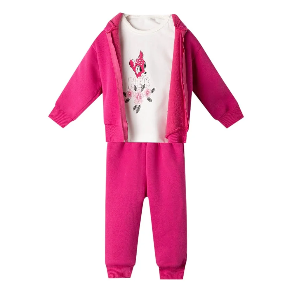 Φωτογραφία προϊόντος: NEK KIDS WEAR 172725 ΒΡΕΦΙΚΟ ΣΕΤ ΓΙΑ ΚΟΡΙΤΣΙ ΕΚΡΟΥ ΦΟΥΞΙΑ 3ΤΜ ΑΠΟ 0-24 ΜΗΝΩΝ