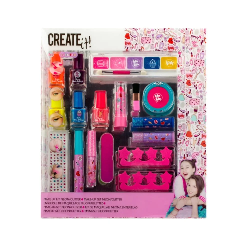 Φωτογραφία προϊόντος: CREATE IT 84511 MAKE UP BOX NEON/GLITTERS ΣΕΤ ΜΑΚΙΓΙΑΖ