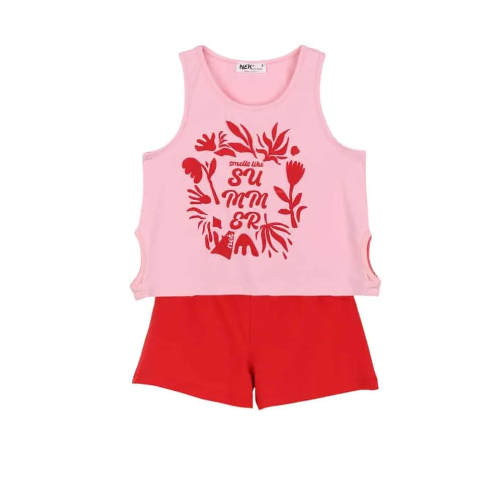 Φωτογραφία προϊόντος: NEK KIDS WEAR 21425 ΠΑΙΔΙΚΟ ΣΕΤ ΓΙΑ ΚΟΡΙΤΣΙ ΣΟΜΟΝ ΚΟΚΚΙΝΟ 2ΤΜ ΑΠΟ 6-16 ΕΤΩΝ