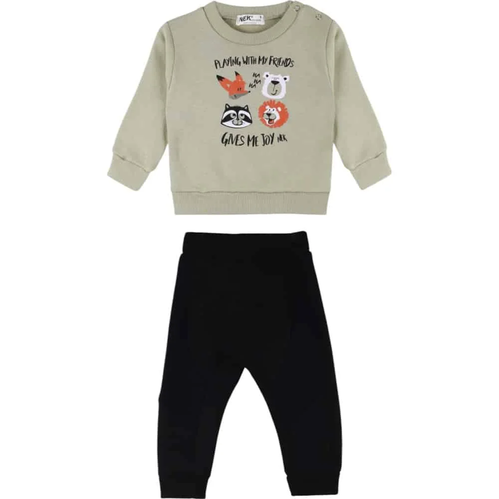 Φωτογραφία προϊόντος: NEK KIDS WEAR 151224 ΒΡΕΦΙΚΟ ΣΕΤ ΦΟΡΜΑΣ ΓΙΑ ΑΓΟΡΙ 2ΤΜ ΧΑΚΙ ΜΑΥΡΟ 0-24 ΜΗΝΩΝ
