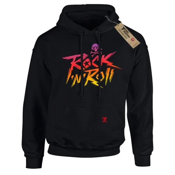 Φωτογραφία προϊόντος: Hoodie φούτερ με κουκούλα Rock And Roll Takeposition Σε Μαύρο, 907-7762b