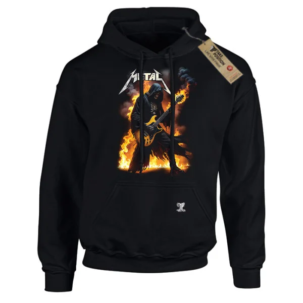 Φωτογραφία προϊόντος: Hoodie φούτερ με κουκούλα Metal No Retreat Takeposition Σε Μαύρο, 907-7785