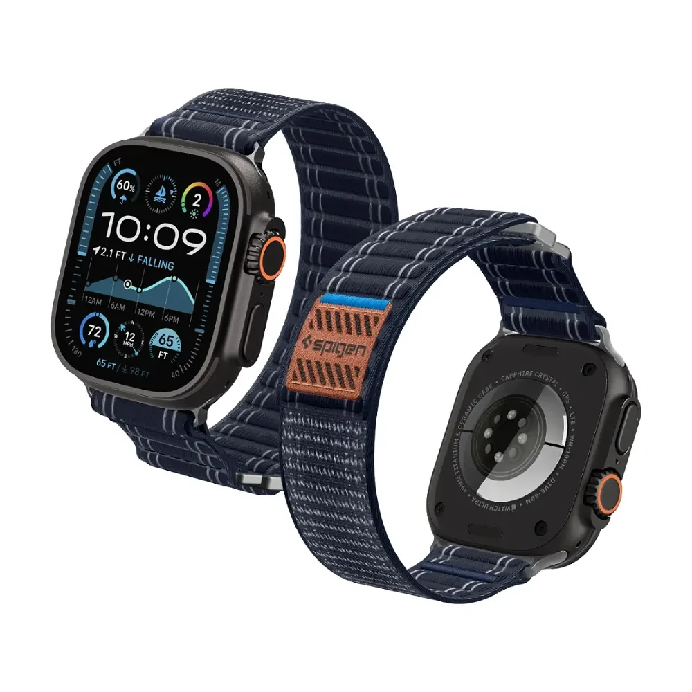 Φωτογραφία προϊόντος: Spigen Λουράκι WBF0 Band Apple Watch 8 / 9 / 10 / 11 / SE / Ultra (44 / 45 / 46 / 49 mm) Navy