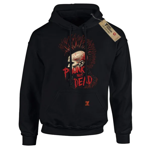 Φωτογραφία προϊόντος: Hoodie φούτερ με κουκούλα Puunk Not Dead Takeposition Σε Μαύρο, 907-7776