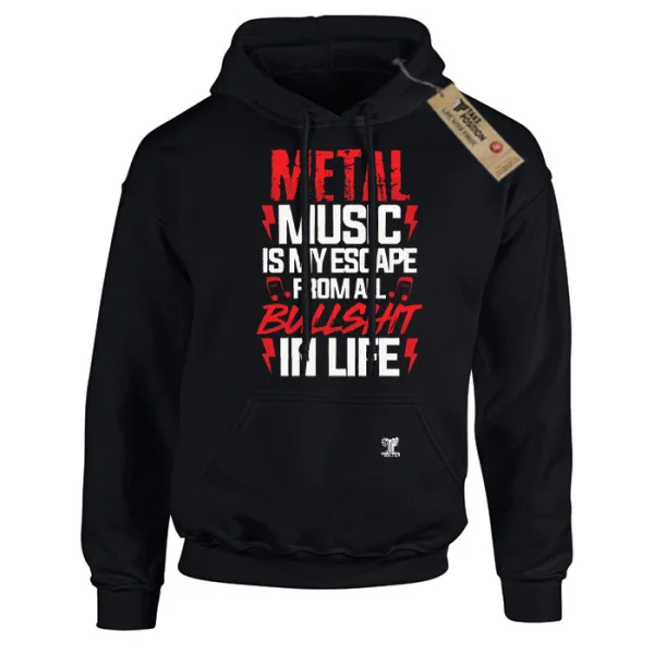 Φωτογραφία προϊόντος: Hoodie φούτερ με κουκούλα Metal Music Takeposition Σε Μαύρο, 907-7773