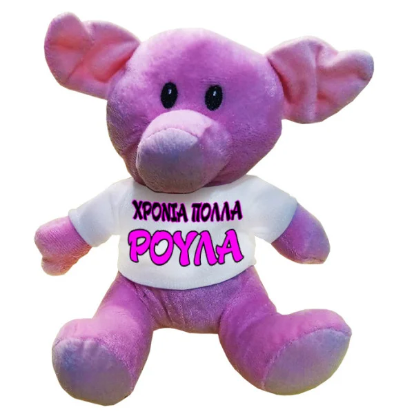 Φωτογραφία προϊόντος: TakePosition Μικρό Λούτρινο Γουρουνάκι Προσωποποιημένο Δώρο Χρόνια Πολλά Ρούλα 20 εκ. με Γυναικείο Όνομα 968-0214