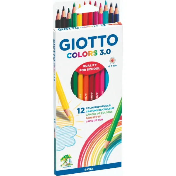 Φωτογραφία προϊόντος: Diakakis Giotto Ξυλομπογιές Colors 3.0 12 χρώματα 276600